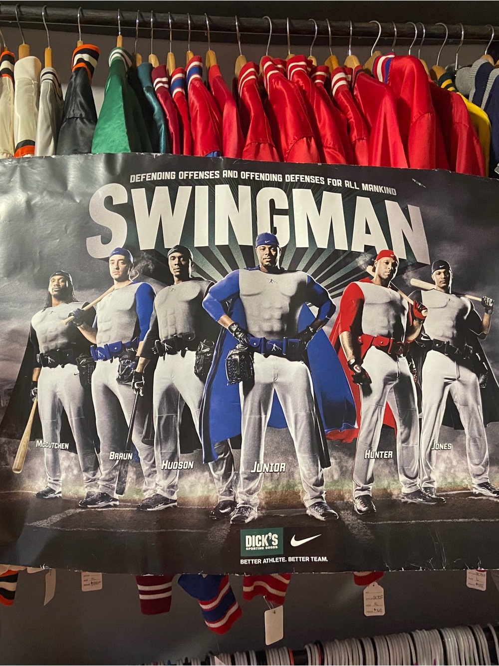 Nike Swingman Baseball Ken Griffey Jr Dicks Promo Poster